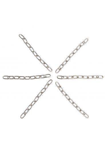 Slagkettingen ø 3 mm / 15 cm, edelstaal 