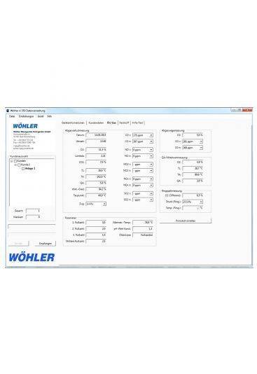 PC-software Wöhler A 550 INT