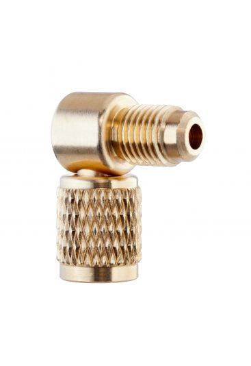 Haaks verloop 1/4" SAE 90°