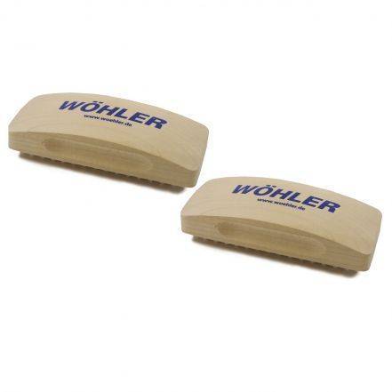 Pakket a 2 Wöhler houten handborstels