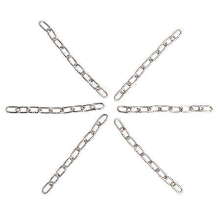 Slagkettingen ø 3 mm / 25 cm, edelstaal 