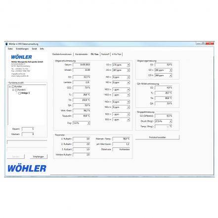 PC-software Wöhler A 550 INT