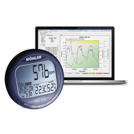 Wöhler CDL 210 CO2-datalogger