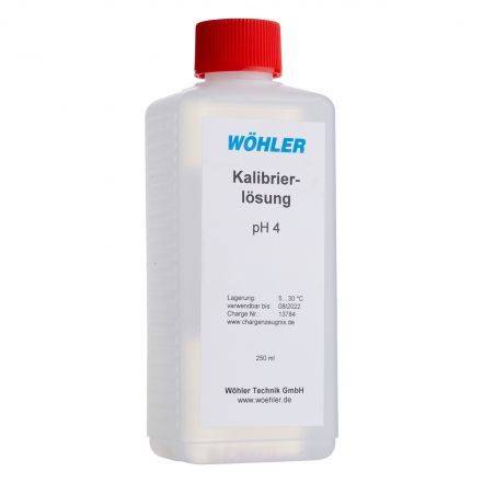 Flacon 250 ml ijkoplossing pH 4